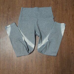 Aerie Grey Chill Play Move Mesh Cut Out Leggings